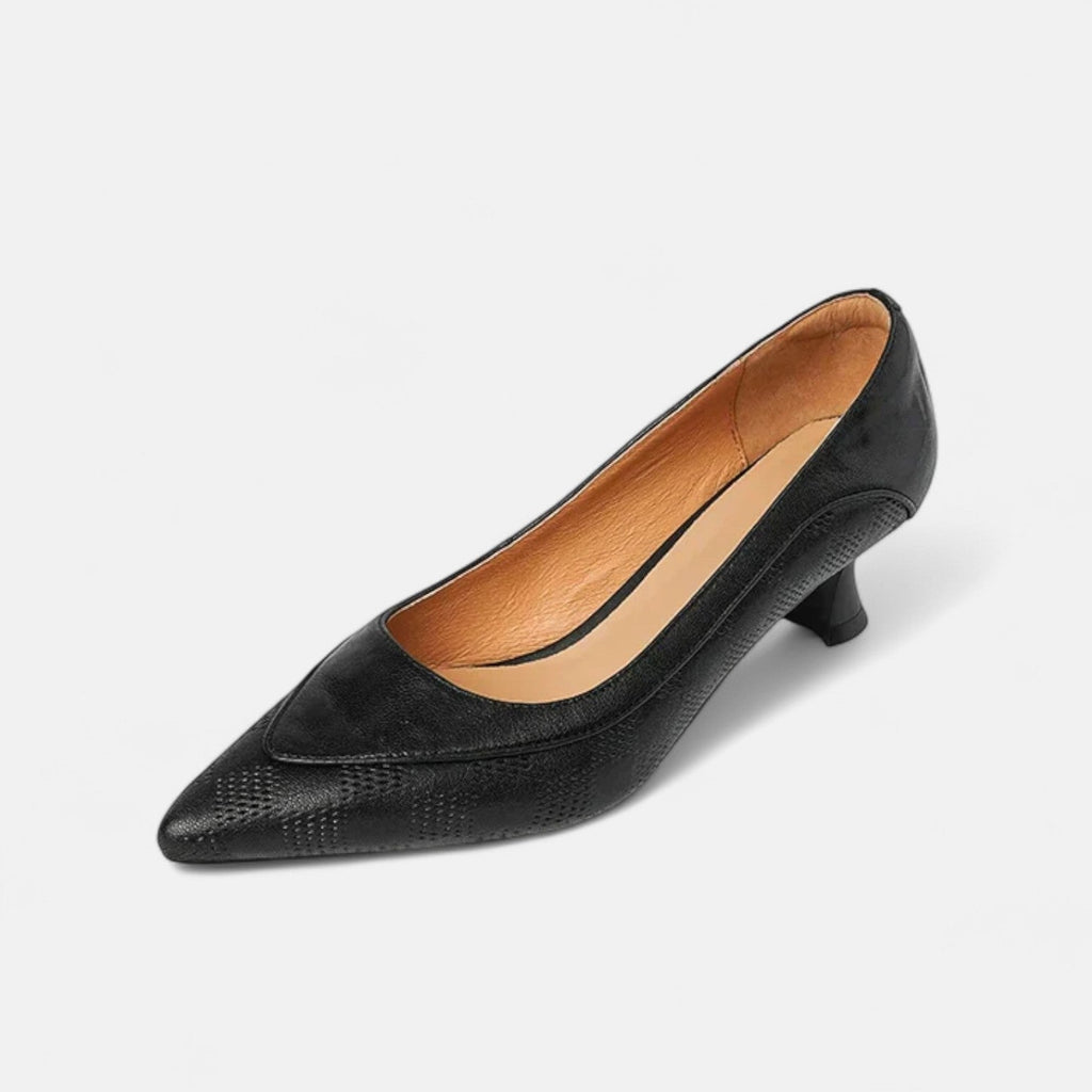 Amara | Zapatos de Mujer de Tacón Bajo de Piel