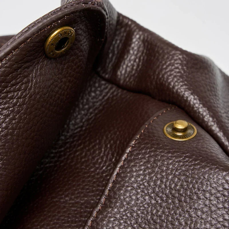 Adriani - Bolso Minimalista de Piel Auténtica para Uso Diario