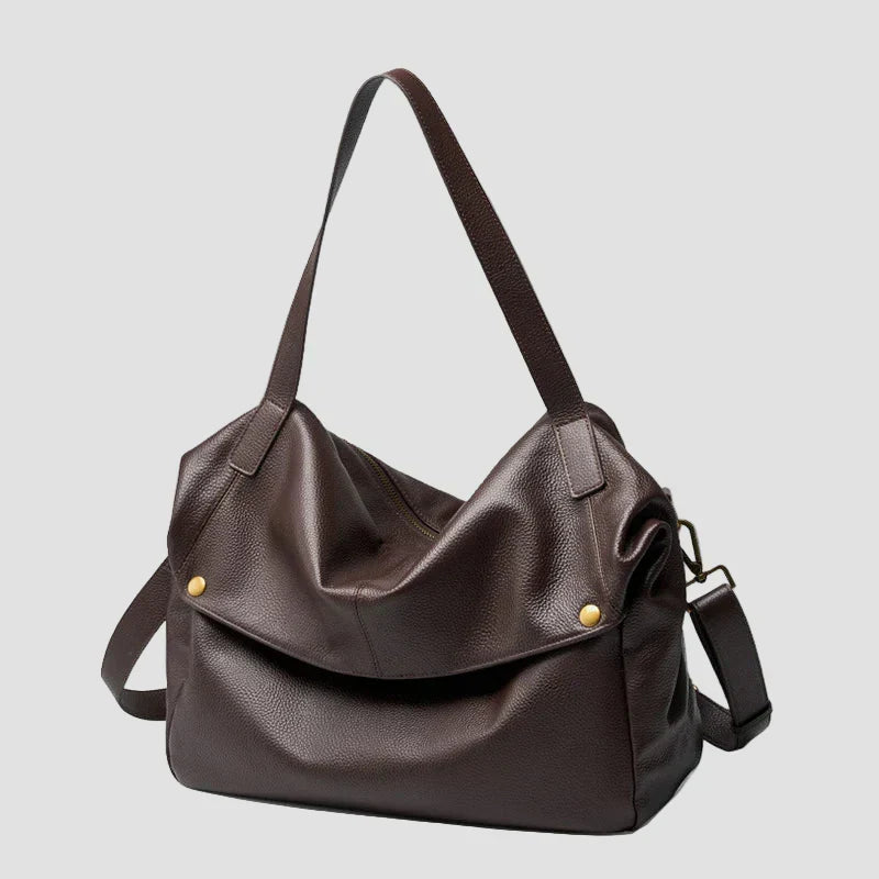Adriani - Bolso Minimalista de Piel Auténtica para Uso Diario