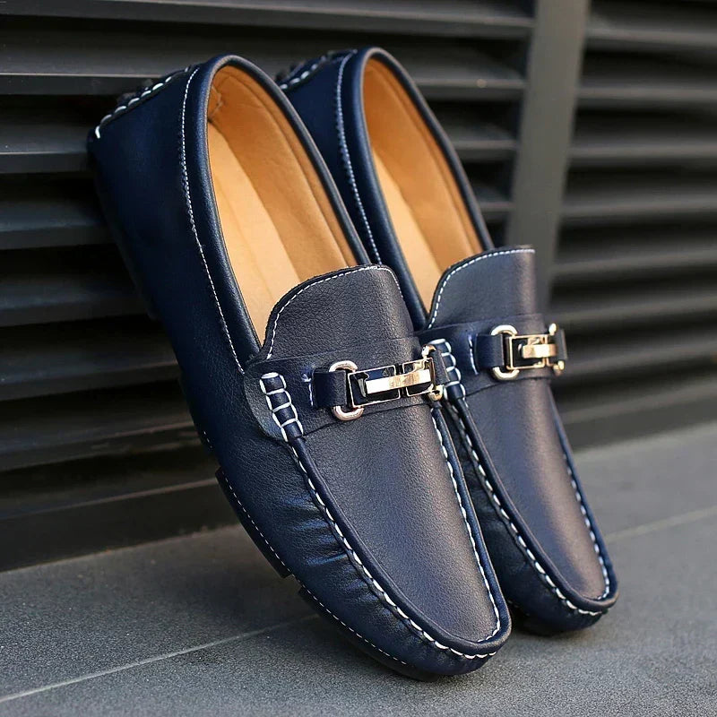 Mocasines de piel auténtica