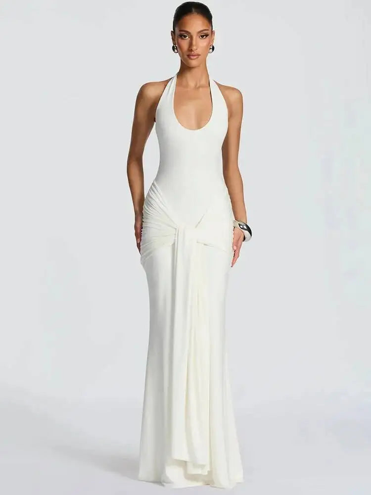 Atenas | Vestido Halter con Espalda al Aire