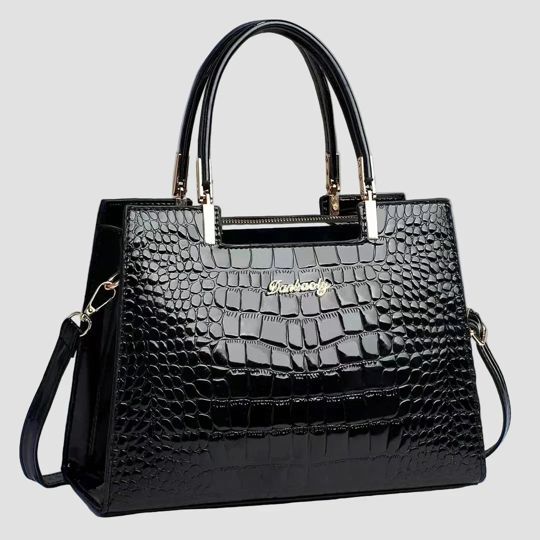 Erain - Bolso Brillante con Efecto Cocodrilo