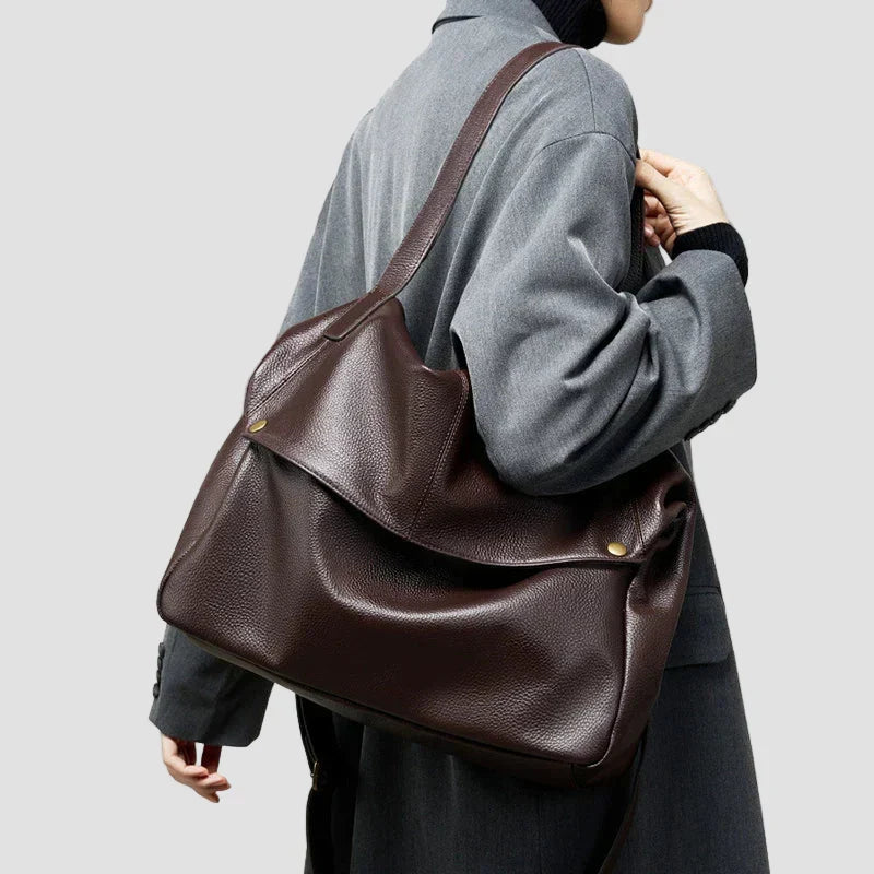 Adriani - Bolso Minimalista de Piel Auténtica para Uso Diario