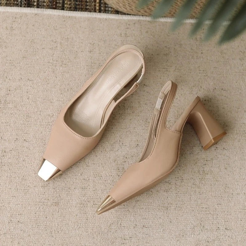 Layla | Tacones Destalonados con Punta Fina
