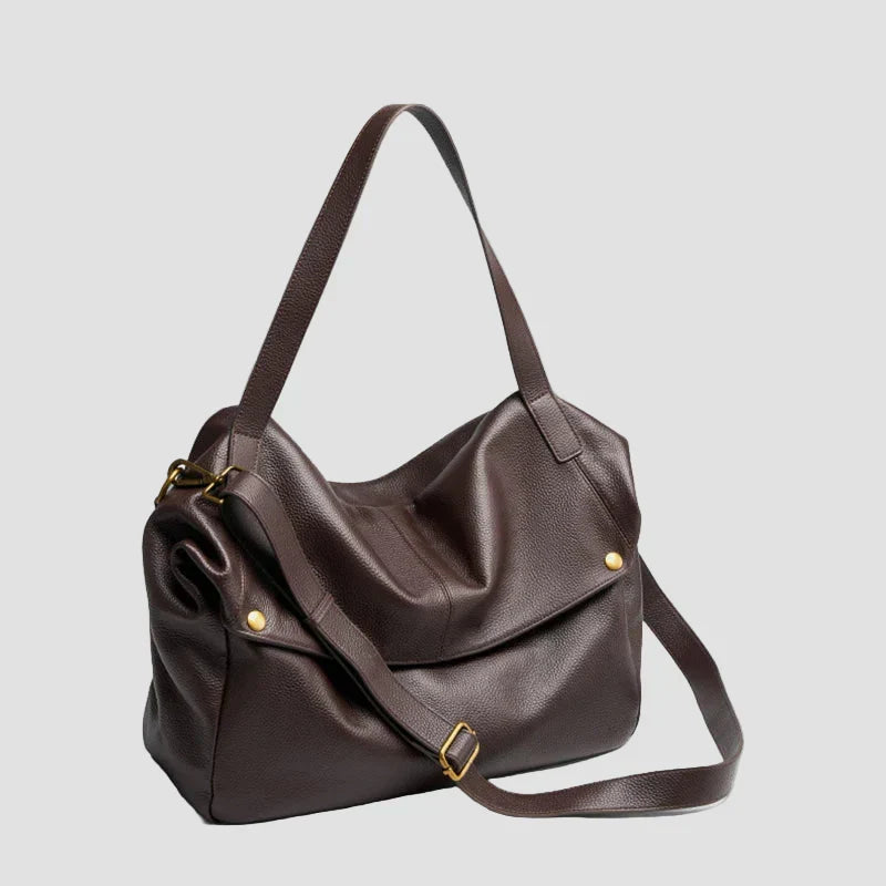 Adriani - Bolso Minimalista de Piel Auténtica para Uso Diario