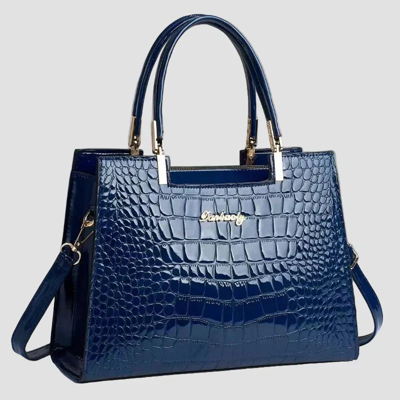 Erain - Bolso Brillante con Efecto Cocodrilo