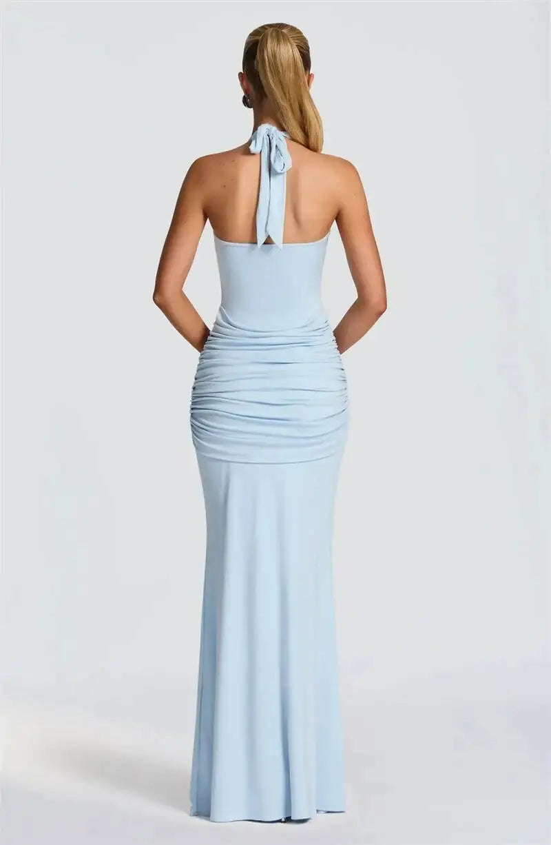 Atenas | Vestido Halter con Espalda al Aire