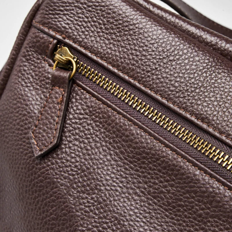 Adriani - Bolso Minimalista de Piel Auténtica para Uso Diario