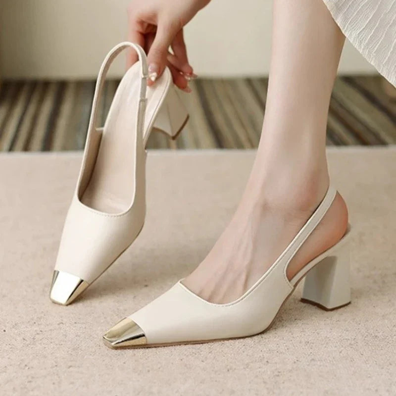 Layla | Tacones Destalonados con Punta Fina