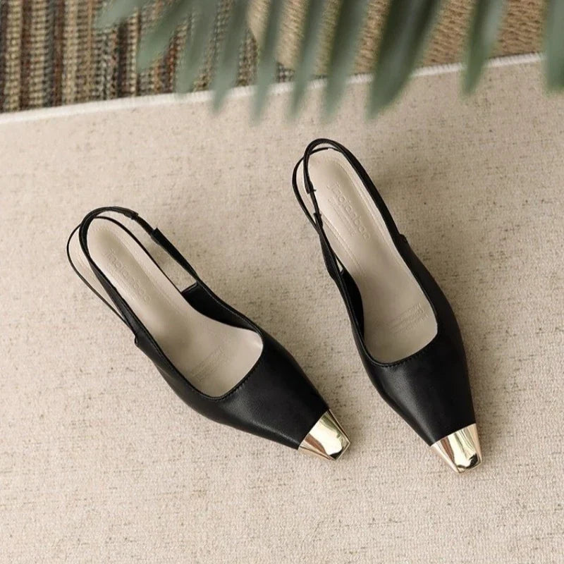 Layla | Tacones Destalonados con Punta Fina
