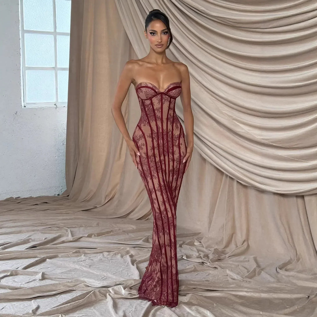Vestido Aura | Elegancia floral y rayas en contraste