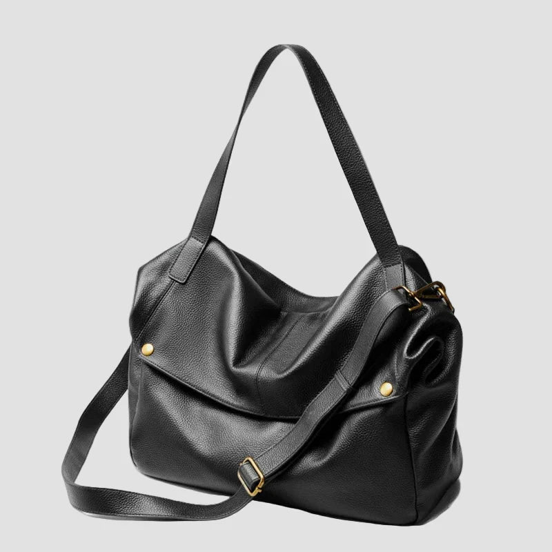 Adriani - Bolso Minimalista de Piel Auténtica para Uso Diario