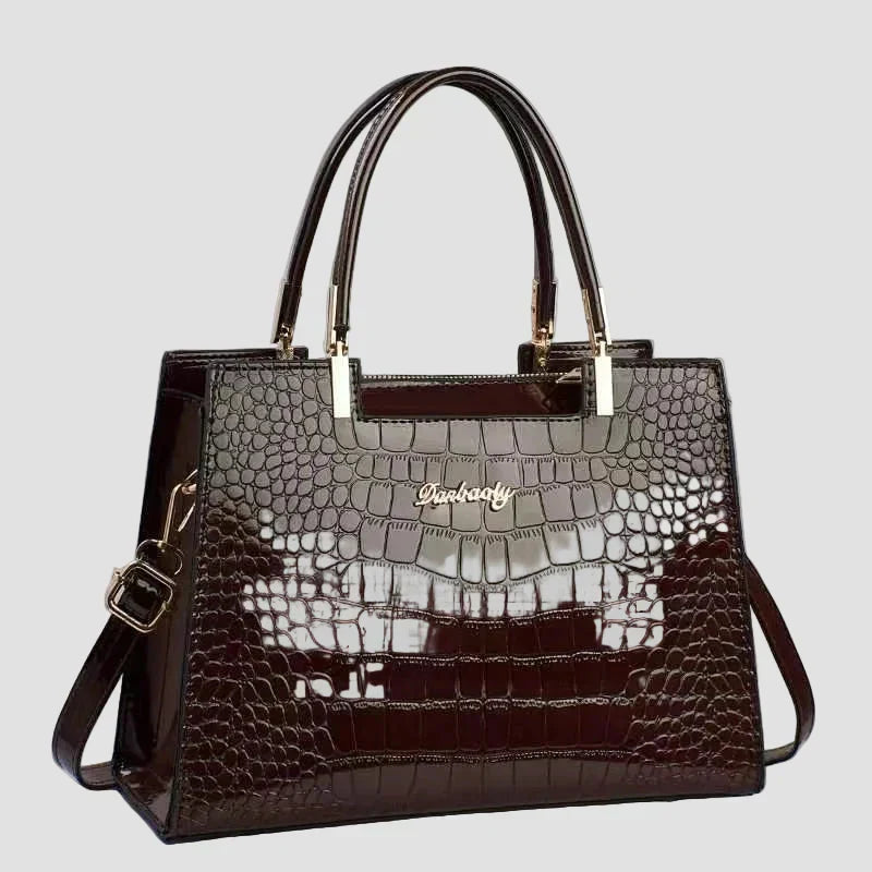 Erain - Bolso Brillante con Efecto Cocodrilo