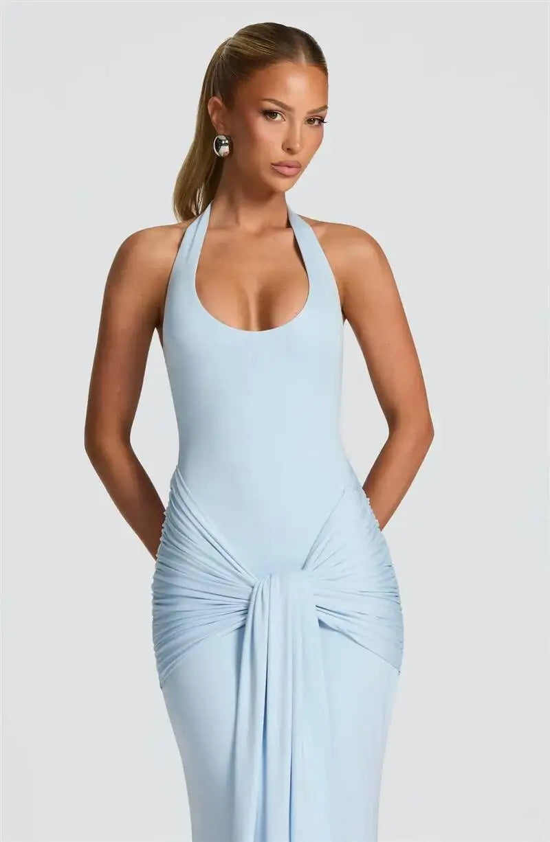 Atenas | Vestido Halter con Espalda al Aire