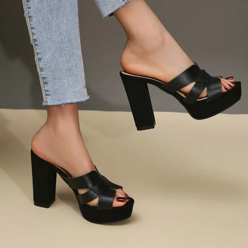 Elena™ | Tacones Elegantes de Plataforma sin Esfuerzo