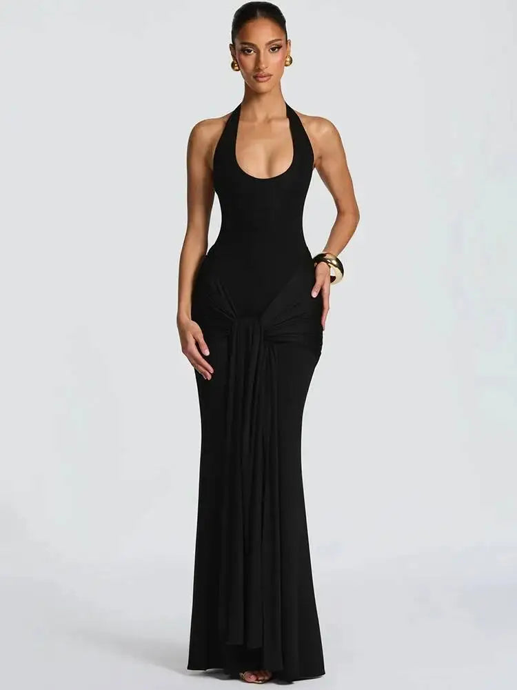 Atenas | Vestido Halter con Espalda al Aire
