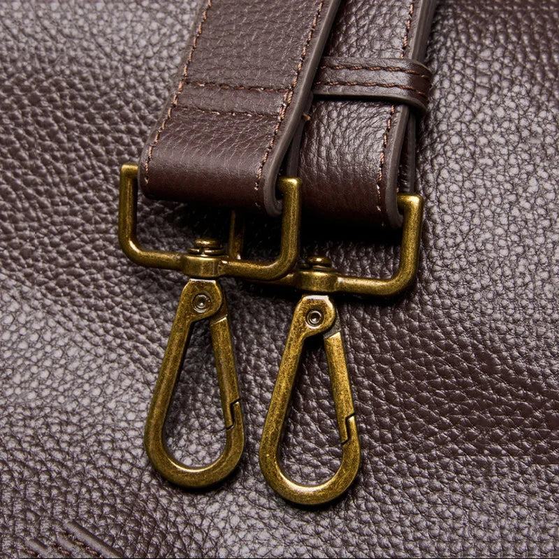 Adriani - Bolso Minimalista de Piel Auténtica para Uso Diario