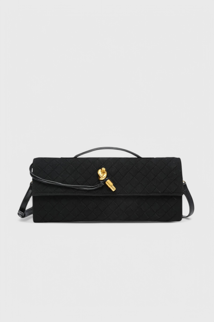 Melani - Bolso de Hombro Clásico de Ante