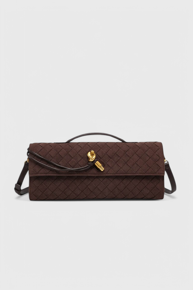 Melani - Bolso de Hombro Clásico de Ante