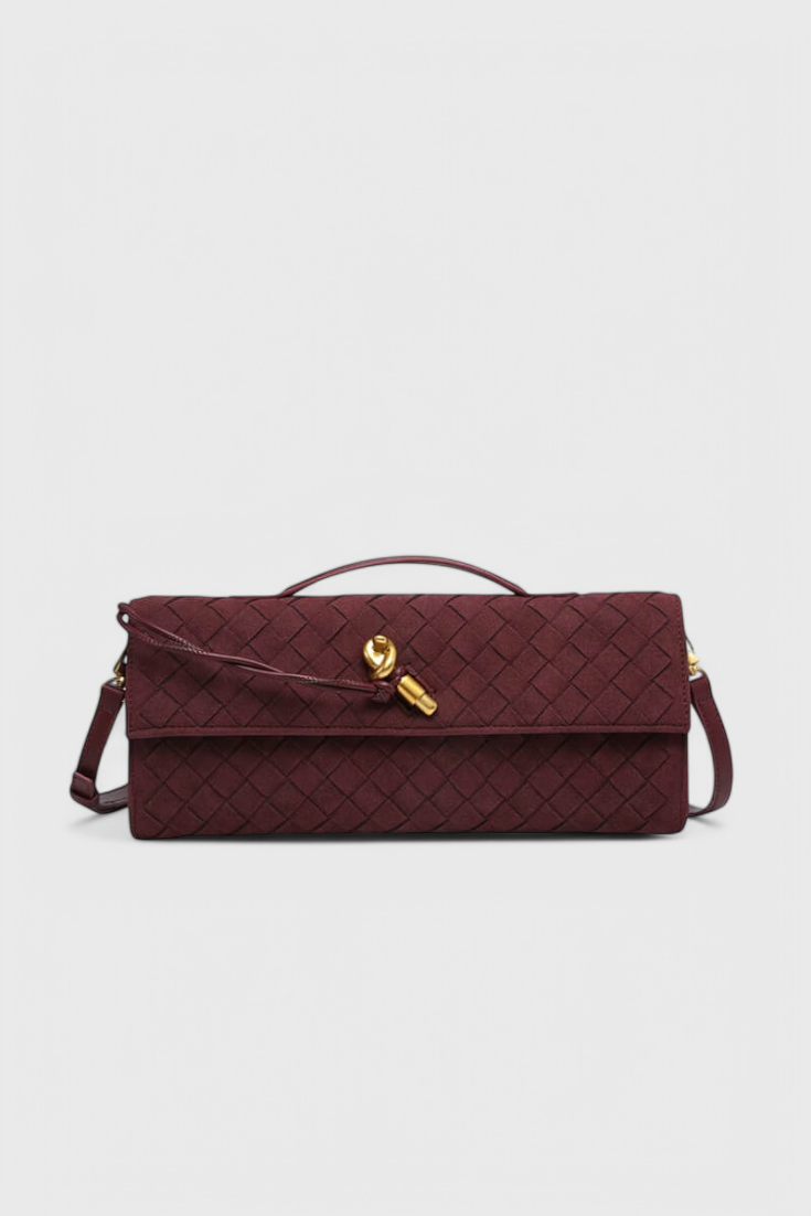 Melani - Bolso de Hombro Clásico de Ante