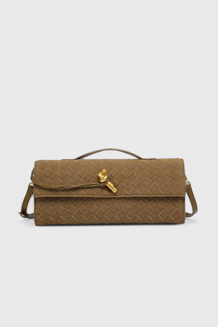Melani - Bolso de Hombro Clásico de Ante