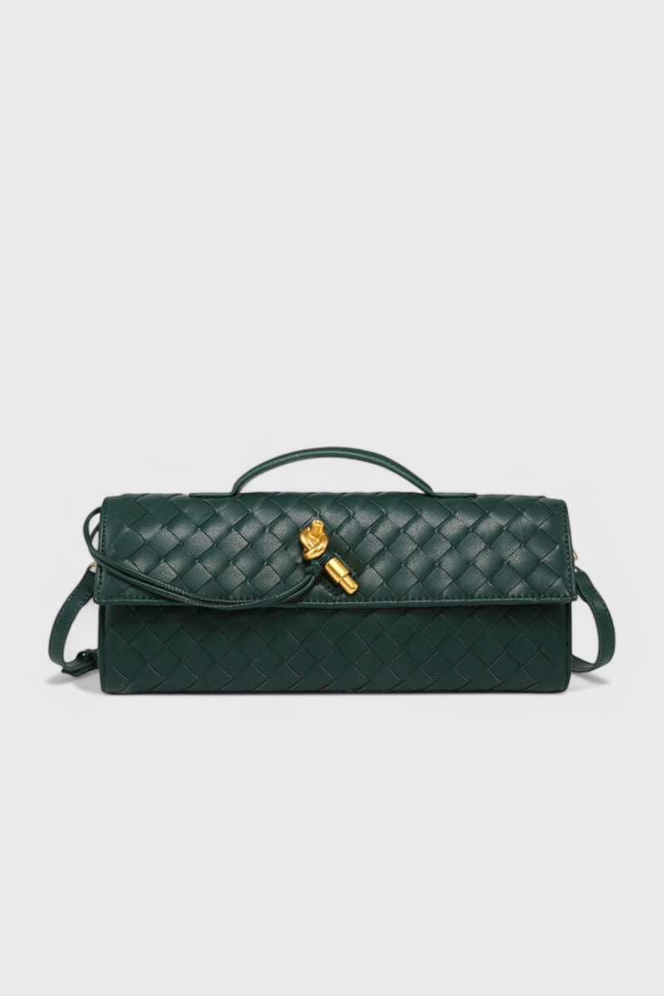 Clutch Melanie con Detalle de Nudo Dorado