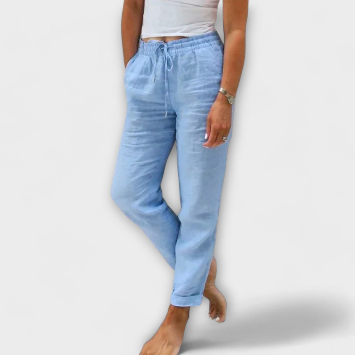 Stacy – Pantaloni leggeri in lino
