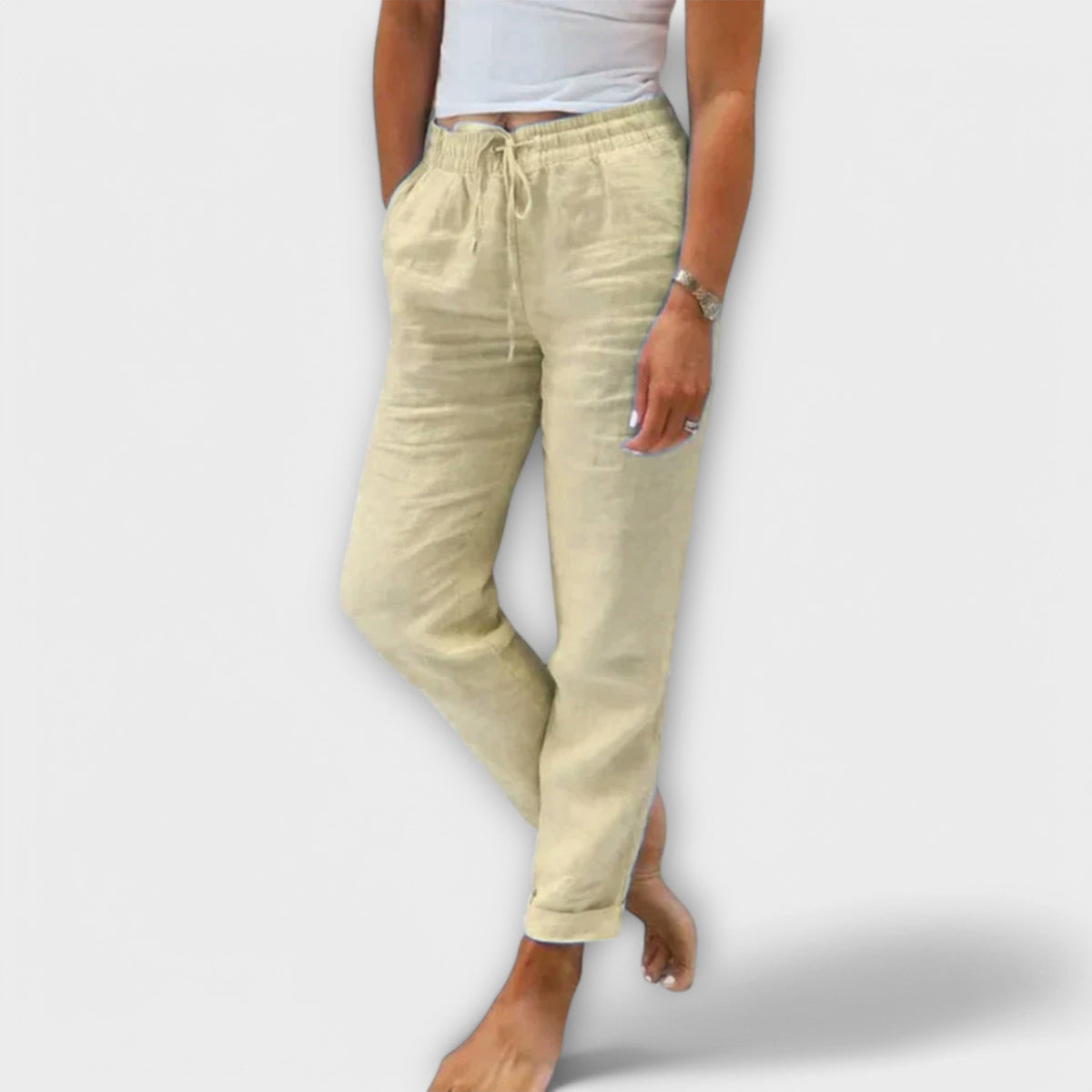 Stacy – Pantaloni leggeri in lino