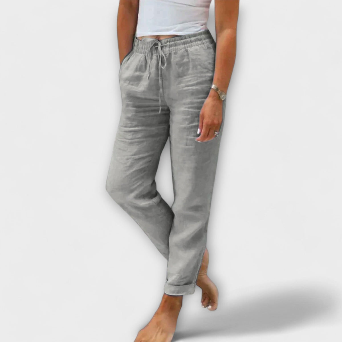Stacy – Pantaloni leggeri in lino