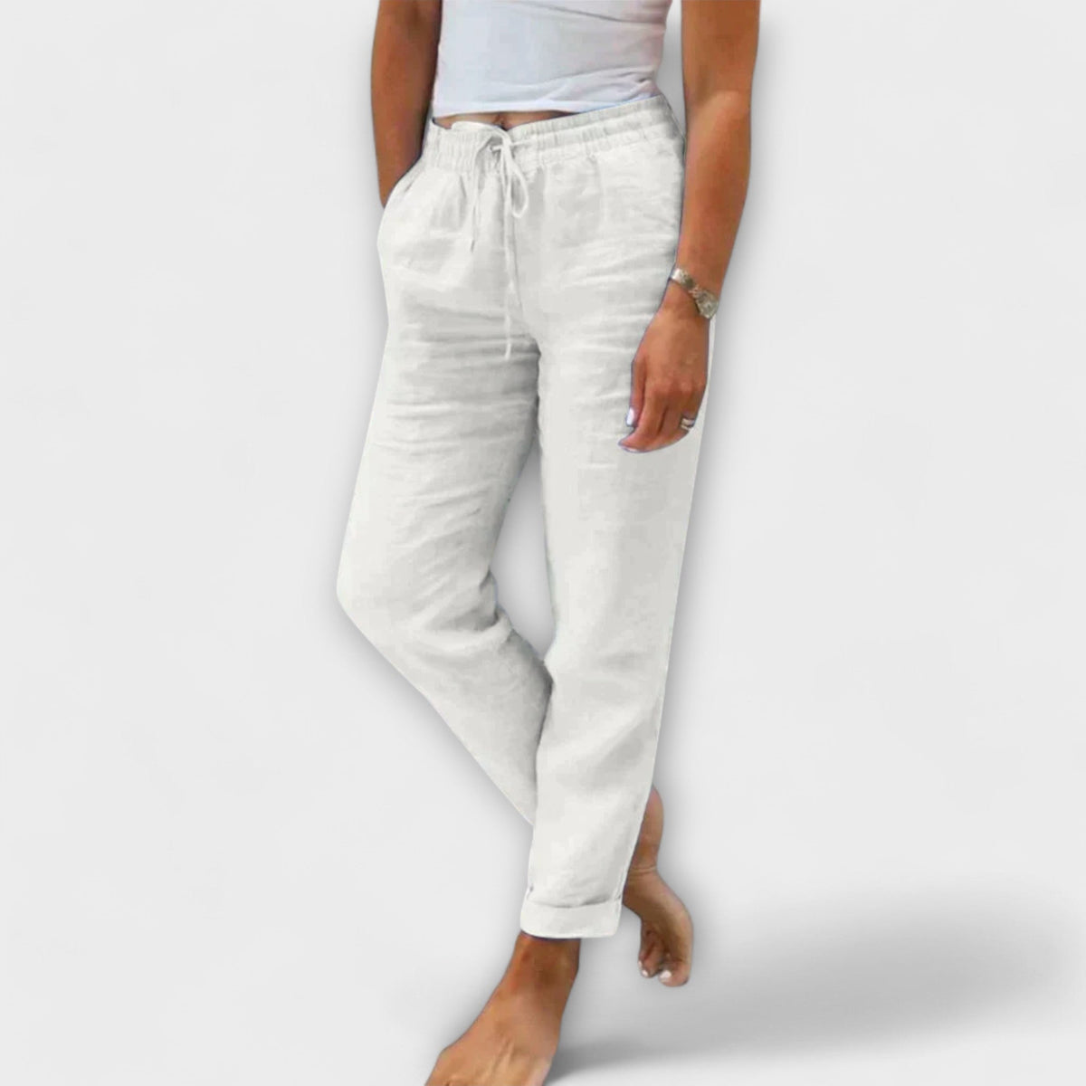 Stacy – Pantaloni leggeri in lino