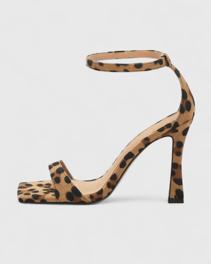 Evalisse | Zapatos de Mujer de Tacón Ancho con Punta Abierta