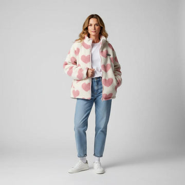Rosa™ | Chaqueta Reversible con Corazones