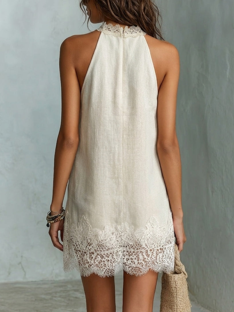 Vestido Corto en Halter