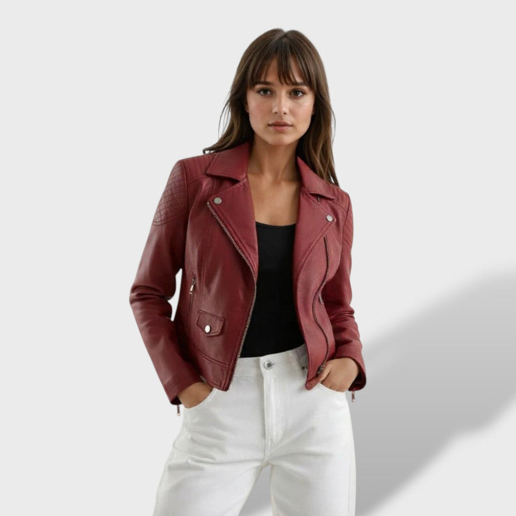 Valeria | Cazadora de cuero para mujer