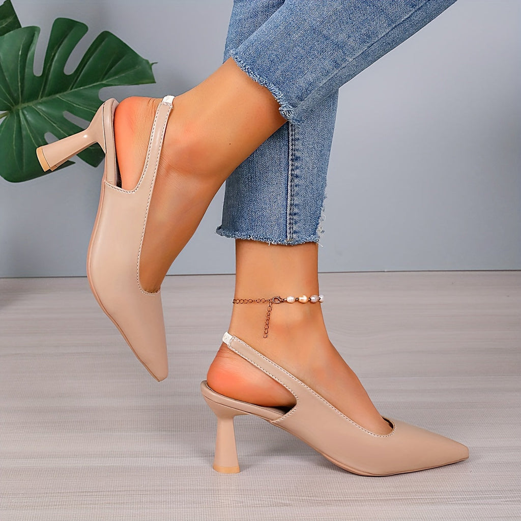 Sophia | Tacones Destalonados de Mujer con Punta Fina