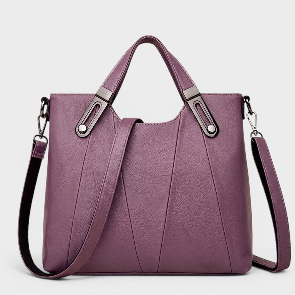 Milena - Elegante Bolso de Mano de Piel