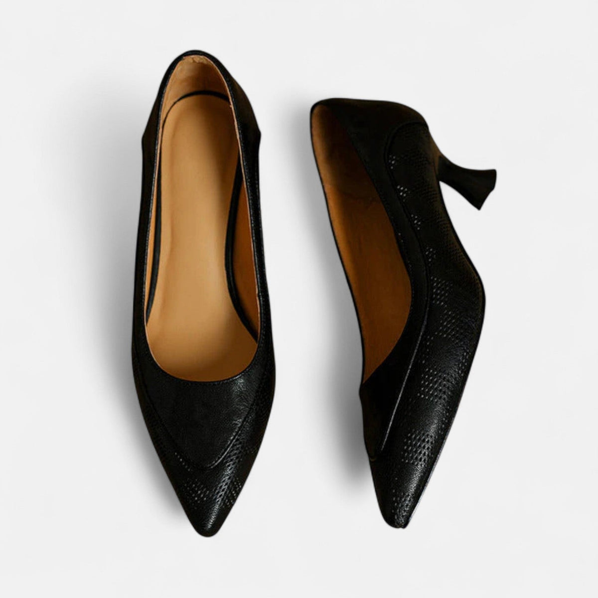 Amara | Zapatos de Mujer de Tacón Bajo de Piel