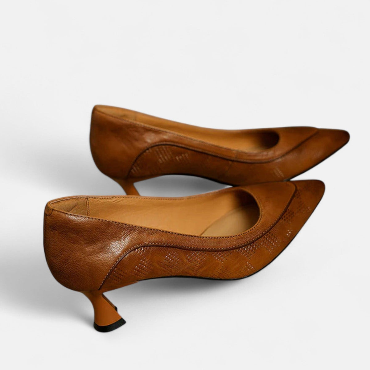 Amara | Zapatos de Mujer de Tacón Bajo de Piel
