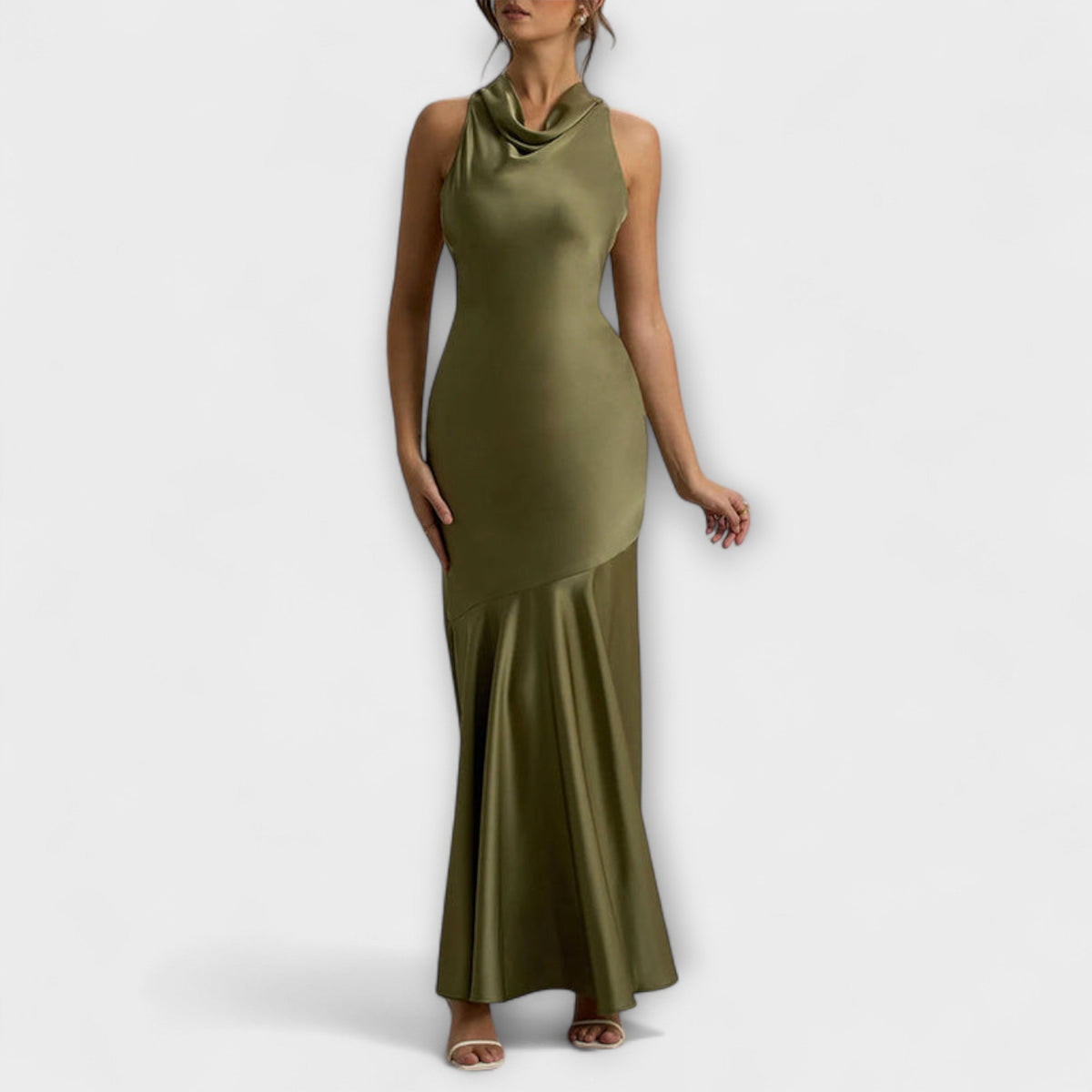Lennon - Vestidos maxi elegantes de seda