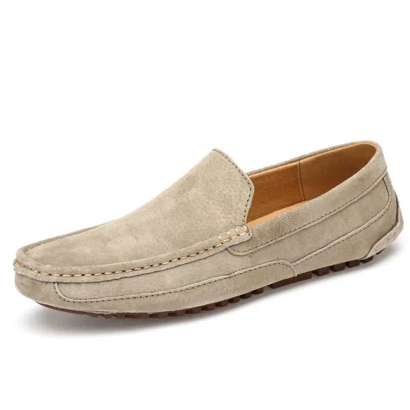 Mocasines elegantes de ante de primera calidad