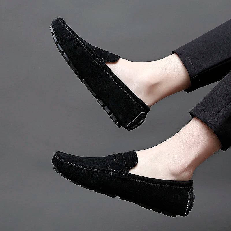 Mocasines de ante