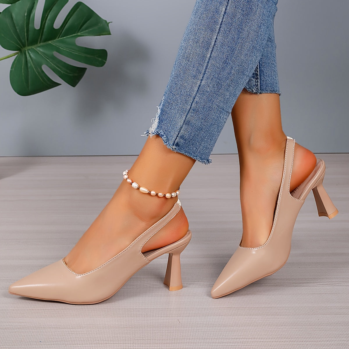Sophia | Tacones Destalonados de Mujer con Punta Fina