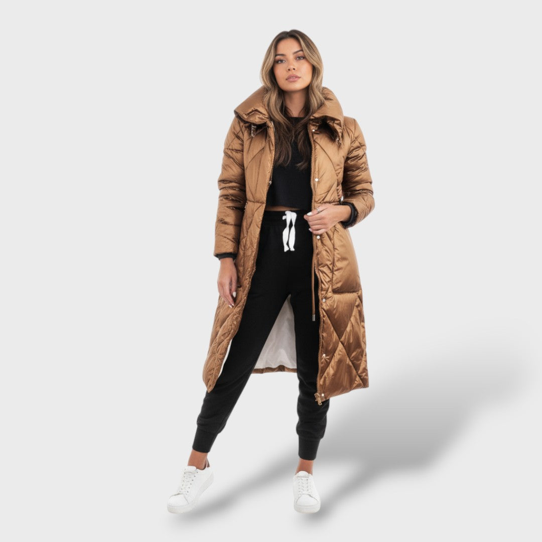 Chaqueta acolchada de algodón elegante para mujer