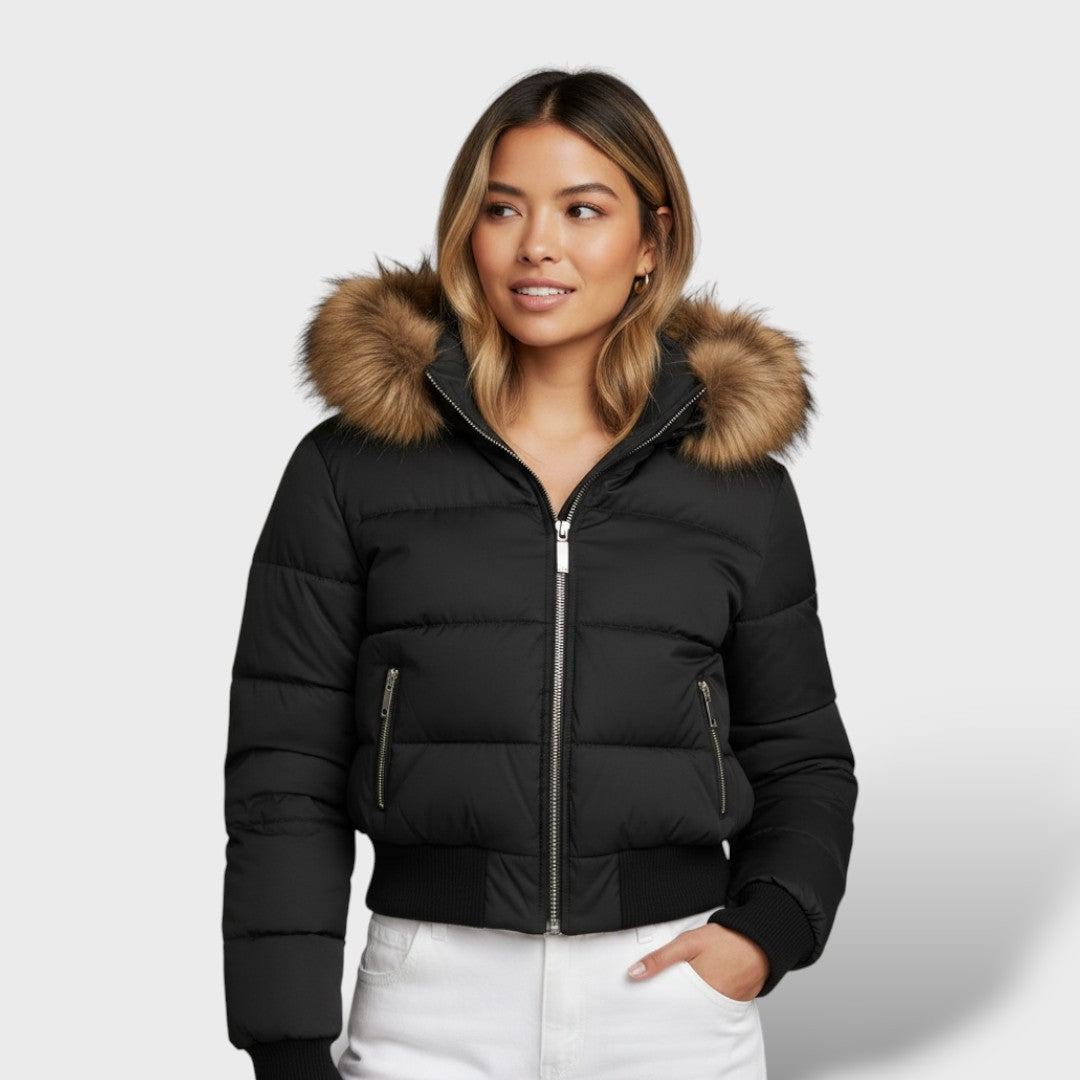 Chaqueta acolchada de invierno elegante para mujer
