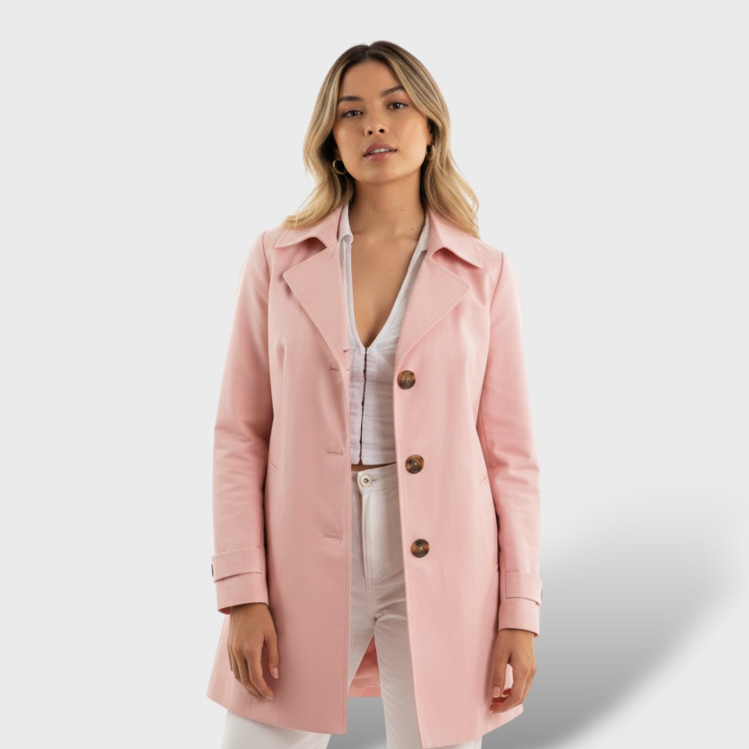 Abrigo trench elegante para mujer