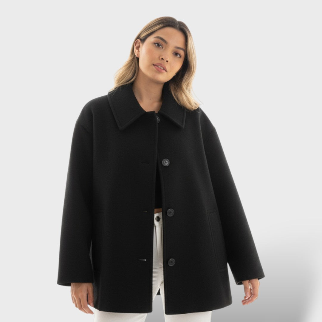 Chaqueta oversize con bolsillos para mujer