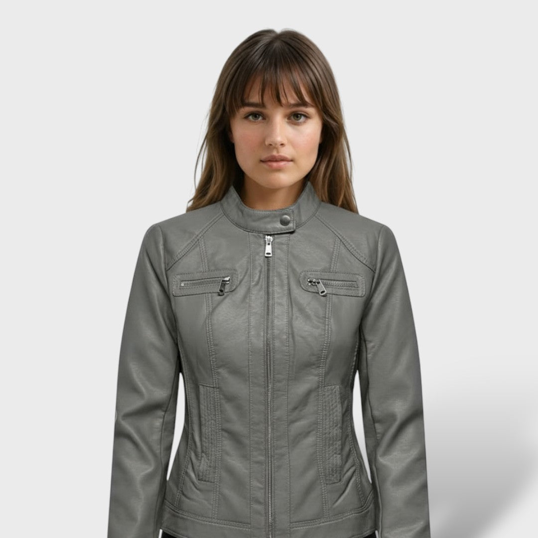 Chaqueta de polipiel para mujer