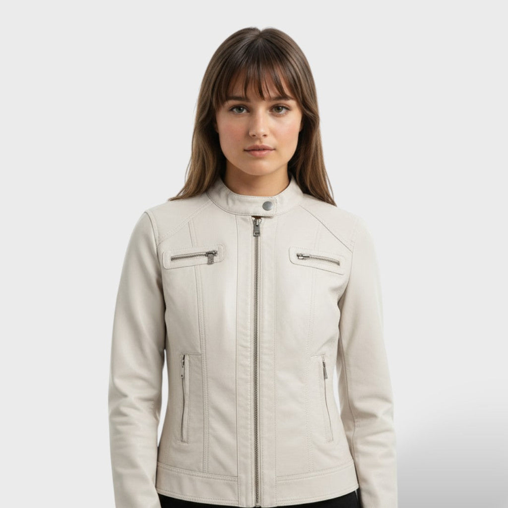 Chaqueta de polipiel para mujer