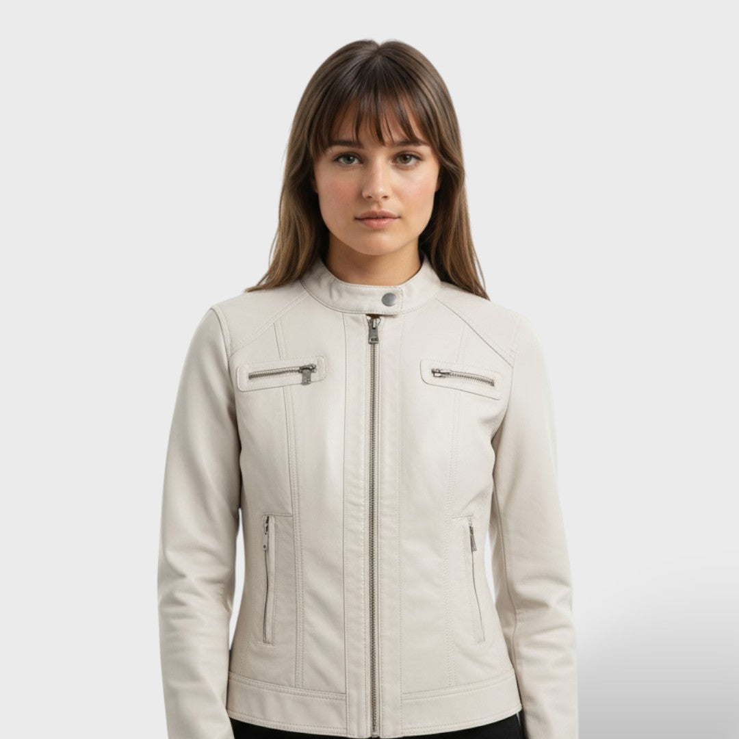 Chaqueta de polipiel para mujer