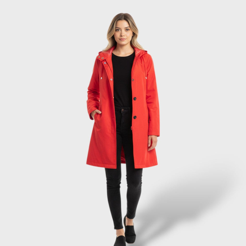 Chaqueta impermeable oversize para mujer